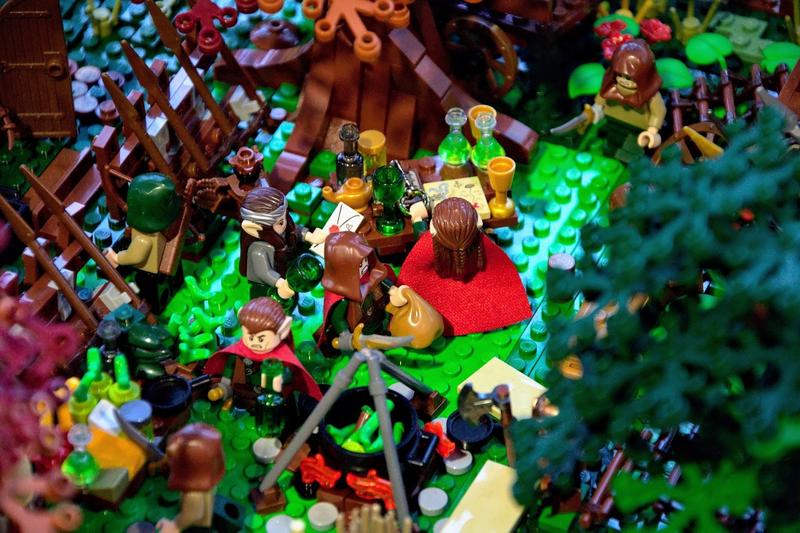 Lego bricks - mistery scene